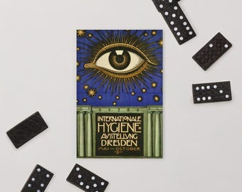 Postal de la Exposición de Dresde de 1911 / Postal vintage, Tarjeta de felicitación, Póster, Decoración vintage, Decoración, Arte de pared, Pared de galería, Dibujo