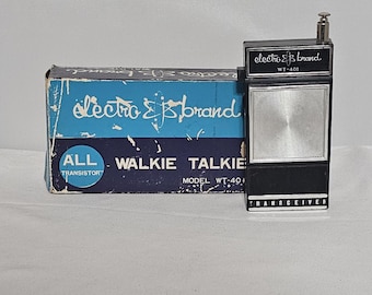 Vintage 1960's Electro-Brand WT-401 Walkie-Talkie