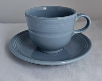 Homer Laughlin Fiesta Retired Periwinkle Cup & Saucer