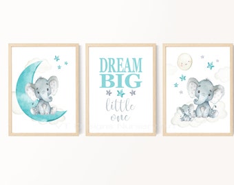 Download Dream Big Little One Elephant Etsy