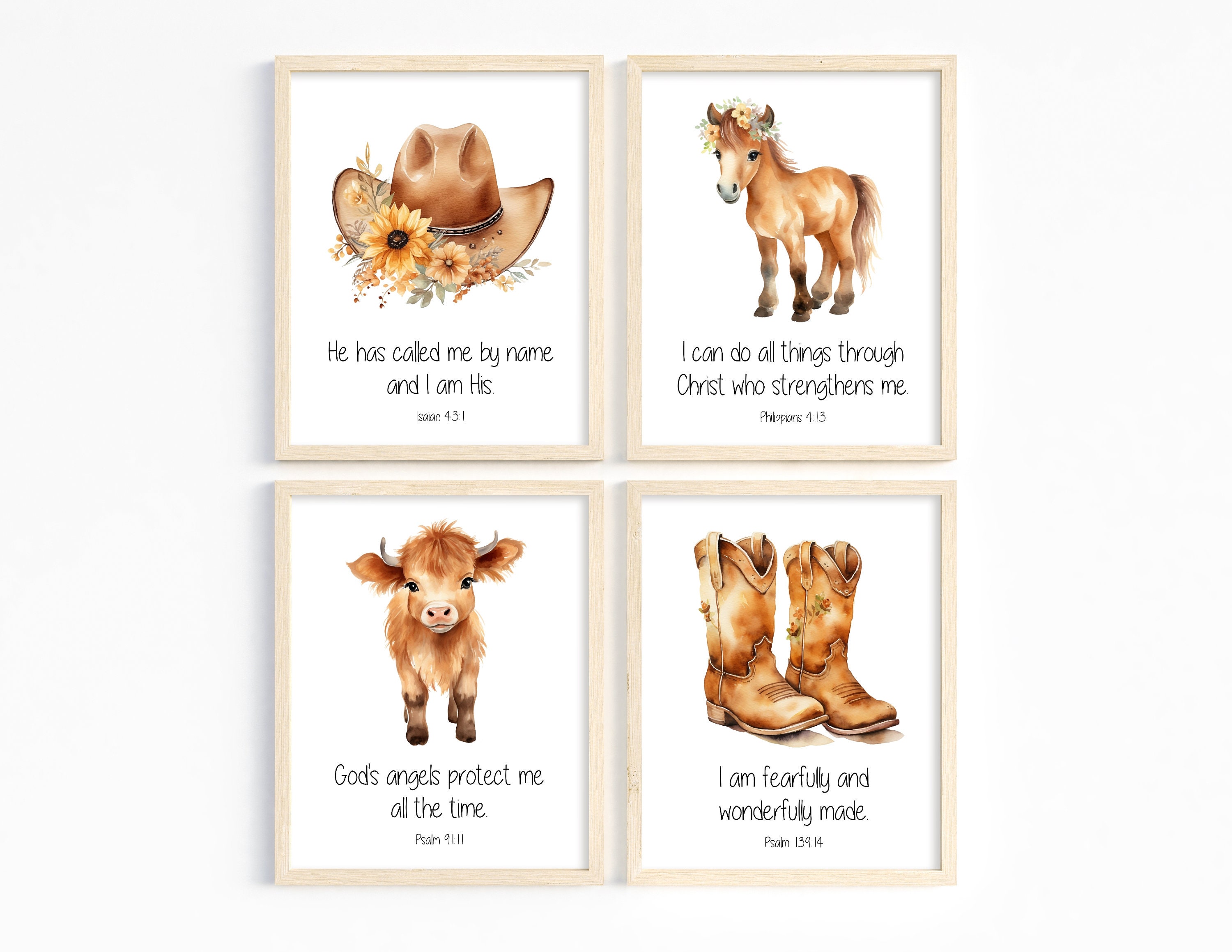 Scripture Cowgirl Western Cowgirl Canvas Bible - Custom Canvas Bible – Bibles  main image 3