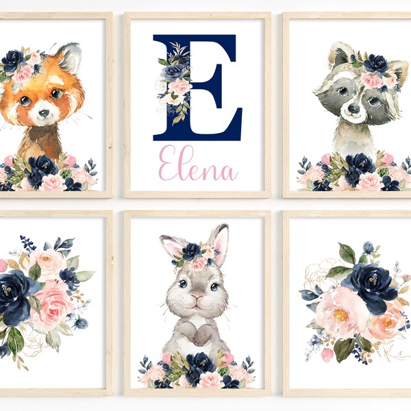 Navy Nursery Decor Etsy