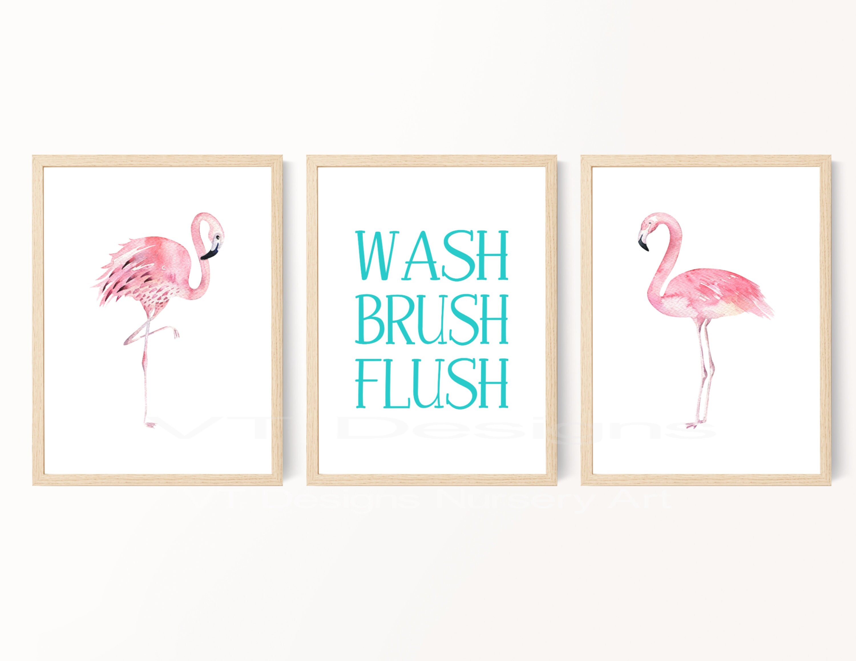 Flamingo Badezimmer Dekor Waschpinsel Spülung Tropisches | Etsy