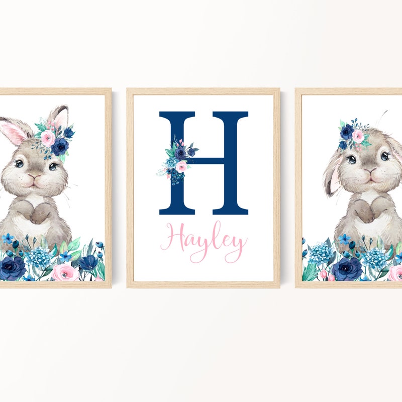 Navy Pink Nursery - Etsy