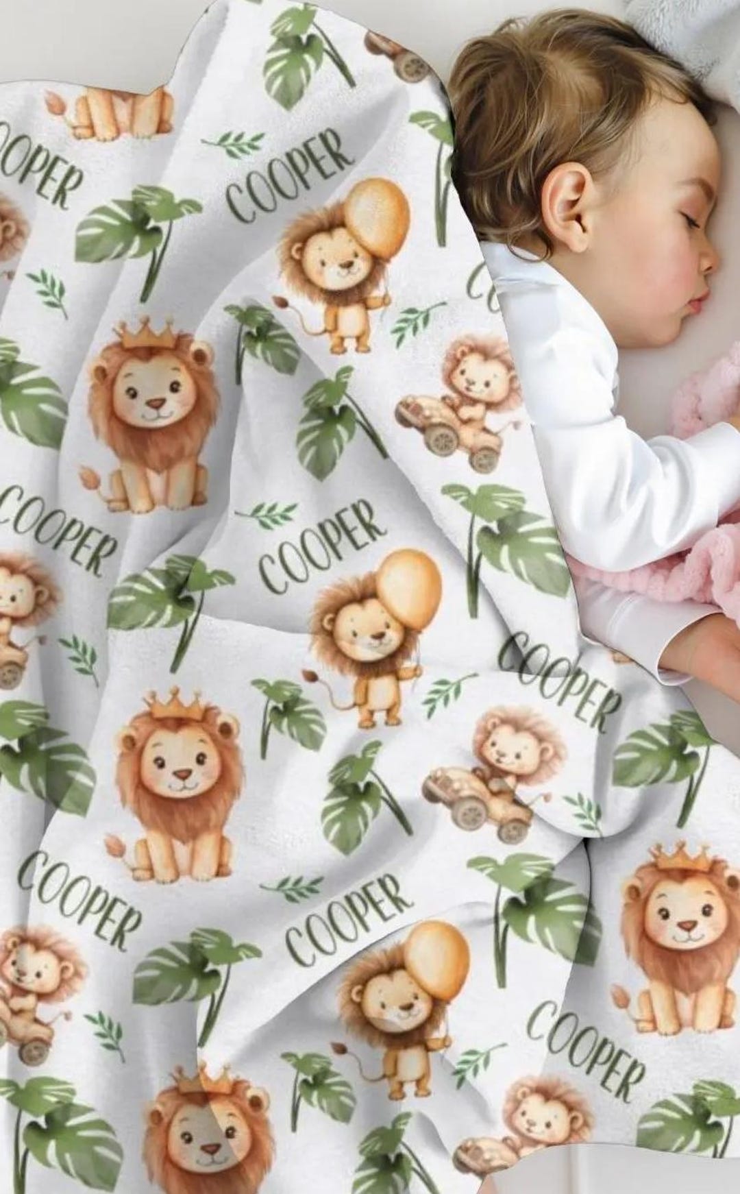 Quincy Mae Swaddle Blanket in Lions main image 0