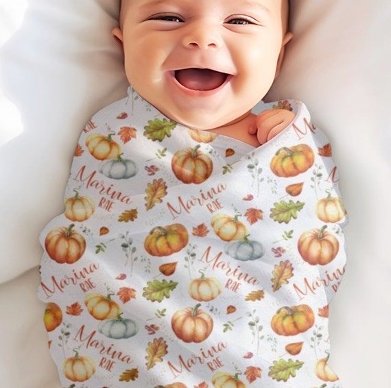 Pumpkin baby blanket hotsell