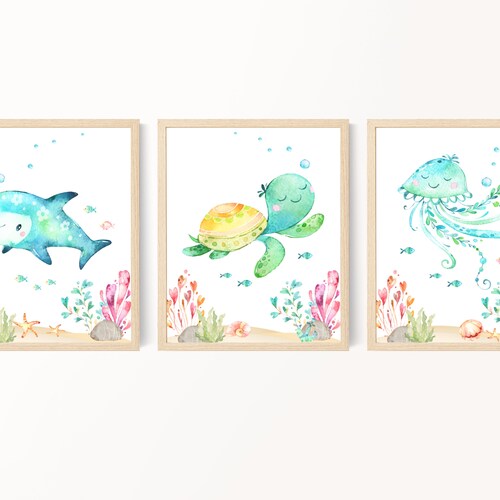 Childrens Bathroom Prints Kids Bathroom Wall Art Printable - Etsy