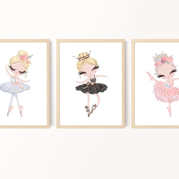 Kleinkind Mädchen Raum Dekor, Ballerina Wandkunst, Ballerina Raum Dekor, Ballerina Druck, Mädchen Schlafzimmer Dekor, Baby Mädchen Kinderzimmer Dekor, bedruckbar