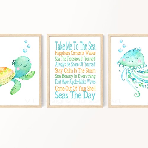Childrens Bathroom Prints Kids Bathroom Wall Art Printable - Etsy