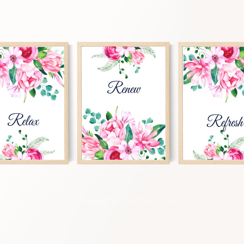 Pink Bathroom Decor - Etsy