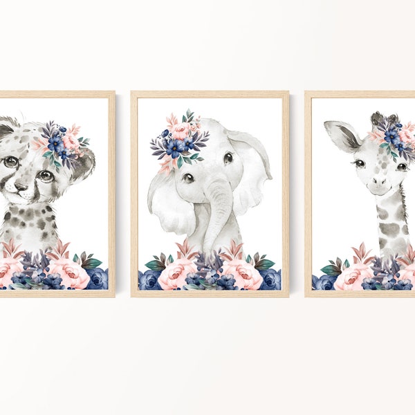 Pink Navy Nursery - Etsy