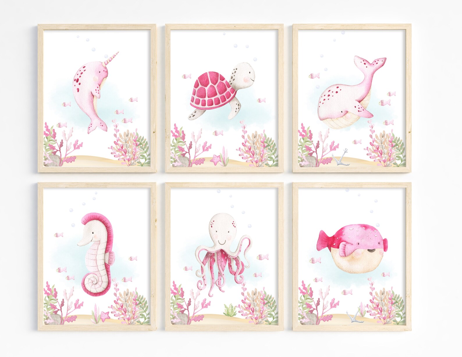 Girl Nursery Decor Under the Sea Decor Nursery Ocean Decor Etsy