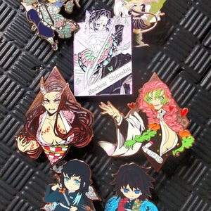 Demon Slayer pins - mitsuri nezuko shinobu giyu muichiro hashira