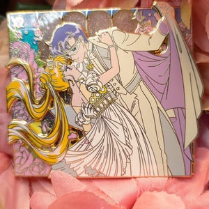 Blonde hair Serenity and Endymion sailor moon and tuxedo mask moon Usagi and Mamoru dance pin