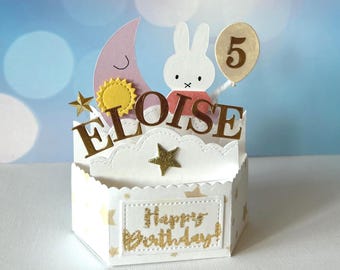 Lilac Nijntje | Miffy birthday card | Invitation