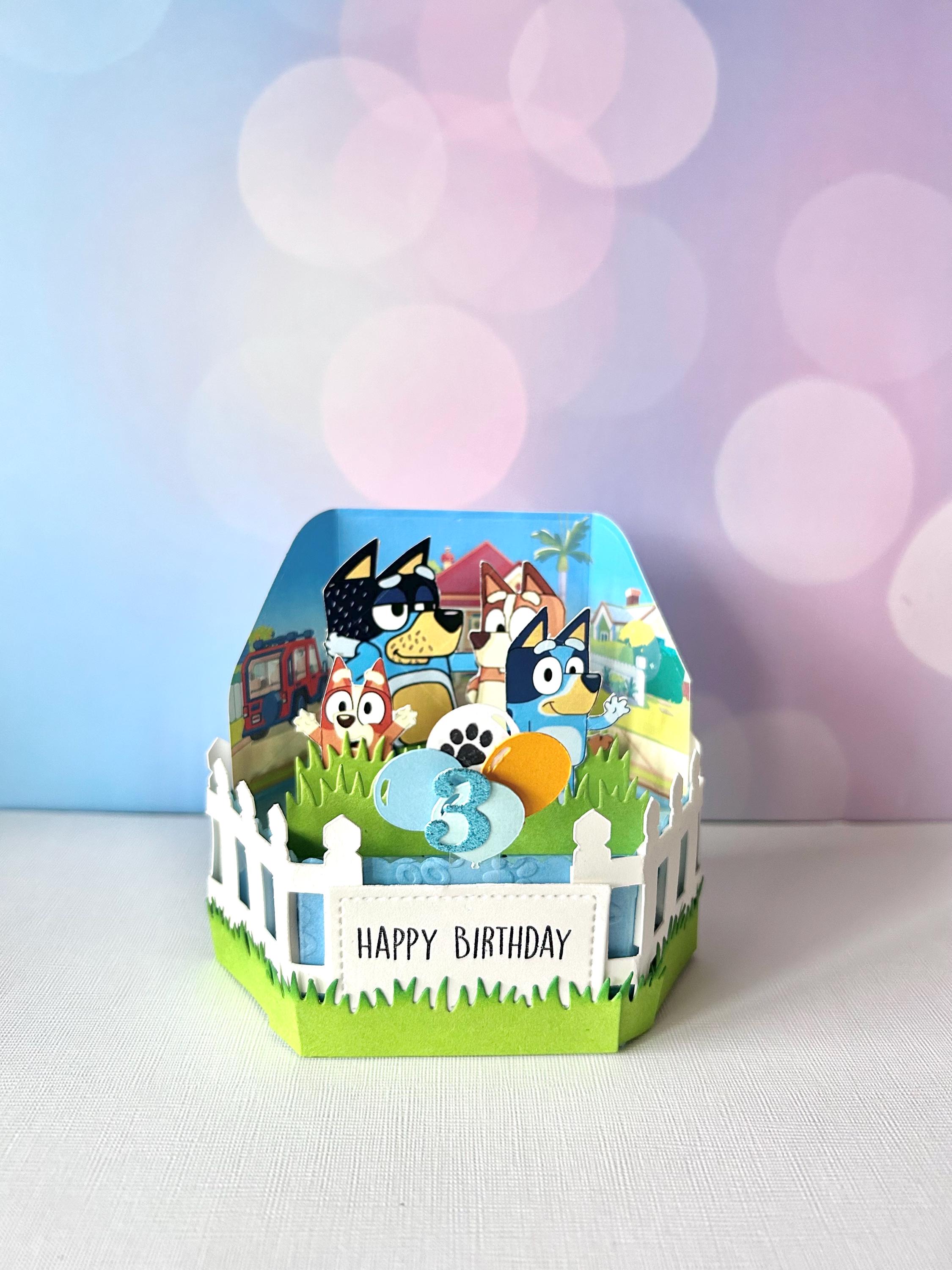 Handmade Bluey Pop-Up Box