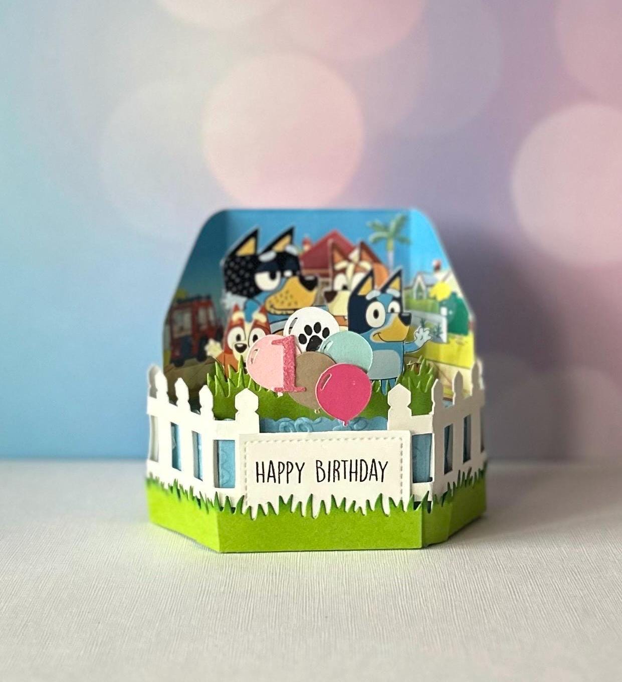 Handmade Bluey Pop-Up Box