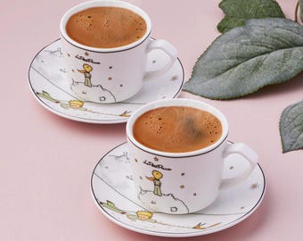 Karaca Little Prince 2-person Turkish Coffee And Espresso Cup, Multicolor