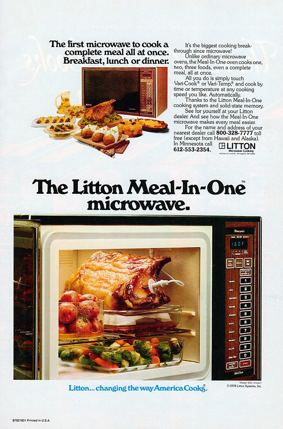1979 Litton Microwave Ad - Etsy