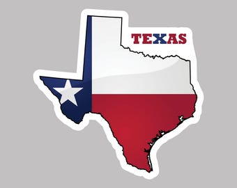 Adesivo Muddflap Cowgirl Bandiera Texas &ndash; Adesivo Sagomato In Vinile Die Cut TX