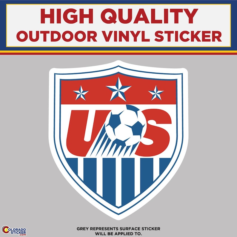 US Soccer, High Quality Vinyl Stickers