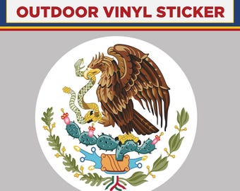 Mexican Roundel Sticker Decal - Self Adhesive Vinyl - Weatherproof Mexican Roundel Sticker Decal - Self Adhesive Vinyl - Weatherproof