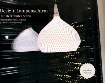 Handgefertigte Designer‑Pendelleuchte – modernes, skandinavisches Lichtobjekt für Herrnhuter Stern - A1 Fassung