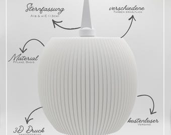 3D-gedruckter Lampenschirm für Herrnhuter Sterne A1B & A1E – Moderner Ersatzschirm, rundes Design, minimalistisch