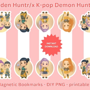 Magnetic Bookmarks K Pop Demon Hunters - Etsy