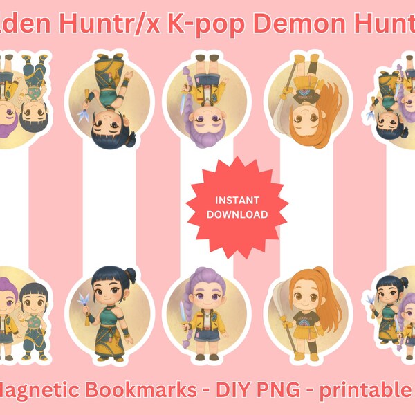 Kpop Demon Hunters Bookmark Etsy