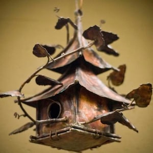 Copper China Bird House