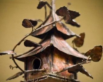 Copper China Bird House