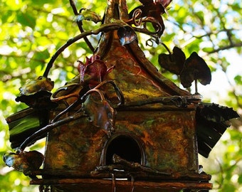 Copper Fairy Bird House