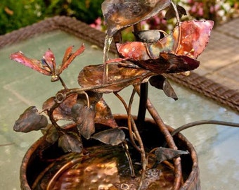 Copper Butterfly Fountain