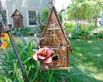 Copper Church Bird House