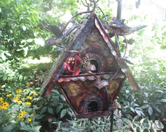 Copper Ginger Bread Bird House