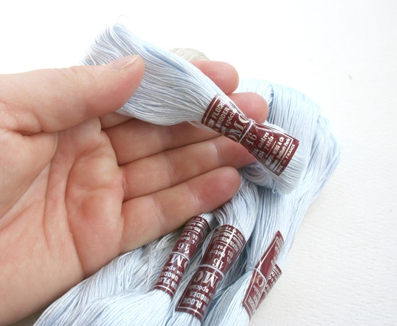 Nine packages of vintage DMC cotton thread. Mid century paper | Etsy