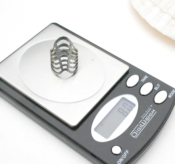 Modernist style openwork ring. Artisan, statement… - image 5