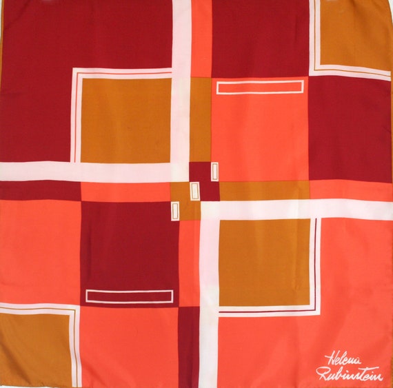 Helena Rubinstein vintage scarf. Mod, geometric, … - image 3