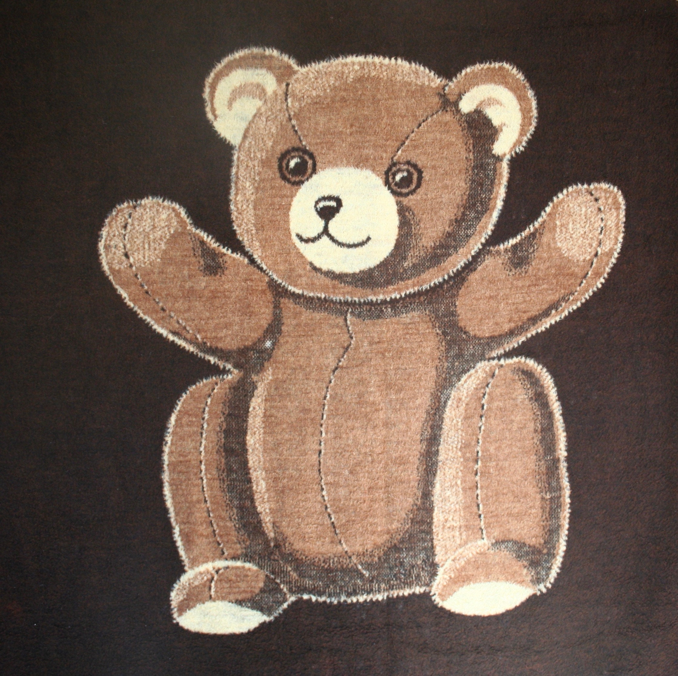 Vintage Biederlack Reversible Blanket Large Throw Teddy Bear Thick Made in West Germany Acrylic Cotton Brown Grey Vegan Retro Etsy Canada