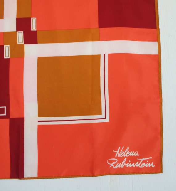 Helena Rubinstein vintage scarf. Mod, geometric, … - image 4