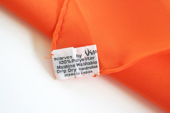 Vera Neumann orange sheer scarf. Sheer Vera scarf… - image 3