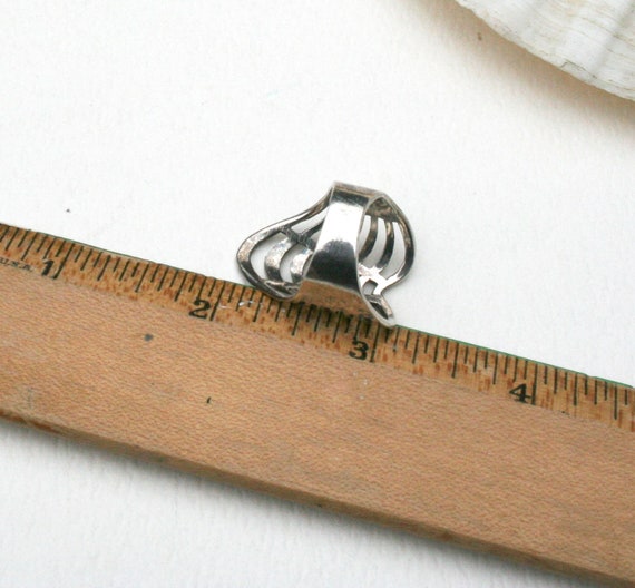 Modernist style openwork ring. Artisan, statement… - image 7