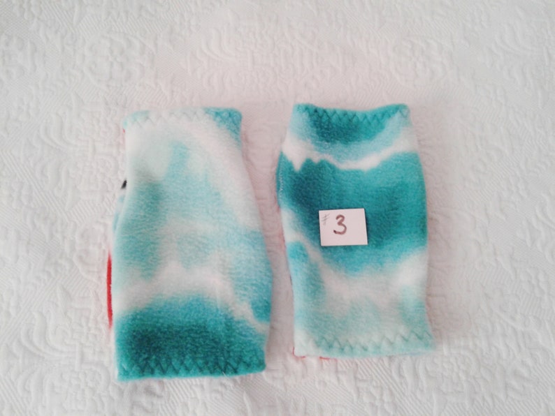 Fingerless gloves, fleece texting gloves, driving gloves, gift for her, image 4