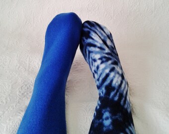 Fleece socks for men, handmade gift for him
