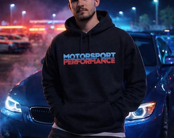 Motorsport Performance Hoodie – Car Enthusiast Hoodie, Street Racing Hoodie, JDM Euro Car Hoodie, Gearhead Gift, Car Guy Pullover, Racing Ho