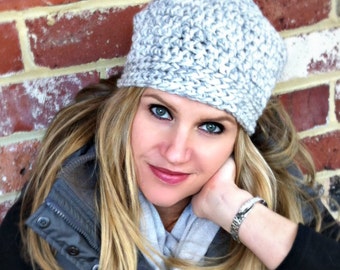 Crochet Hat Pattern for Beginners in Toddler, Child and Adult sizes requires Super Bulky yarn No.126 Digital Download English