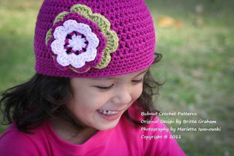 Crochet Hat Pattern Easy Peasy Hat Crochet Pattern ALL Sizes Newborn to Adult Ladies Digital Pattern No.101 English image 4