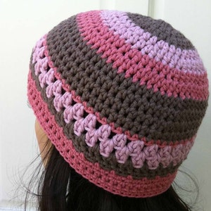 Ladies Crochet Hat Pattern - Womens Beanie Pattern No.208 Digitail ...
