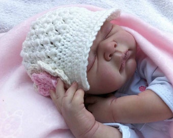 Newsboy Baby Hat Crochet Pattern - Crochet Pattern in Newborn, Baby and Toddler Sizes No.206 Digital Pattern English